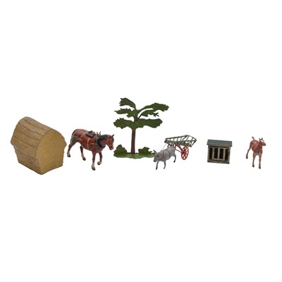 Lot 156 - A collection of lead figures and animals, inc Britains, mostly farmyard
