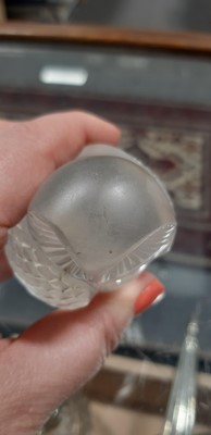 Lot 66 - Lalique Crystal owl paperweight