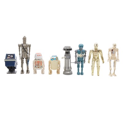 Lot 244 - Eight Palitoy/Kenner Star Wars droid figures
