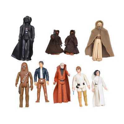 Lot 252 - Nine Palitoy/Kenner Star Wars action figures, including