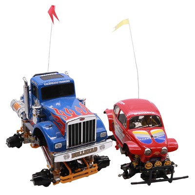 Lot 318 - Two Tamiya RC Monster Trucks