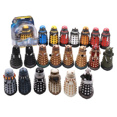 Lot 205 - Twenty-two Character Dr Who Dalek action figures