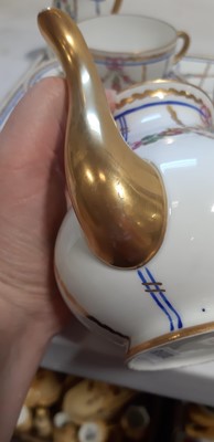 Lot 31 - French Palais Royale style porcelain tea-for-two