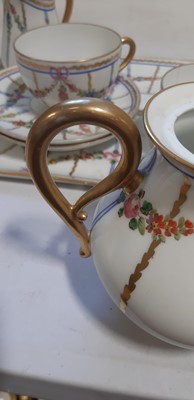 Lot 31 - French Palais Royale style porcelain tea-for-two