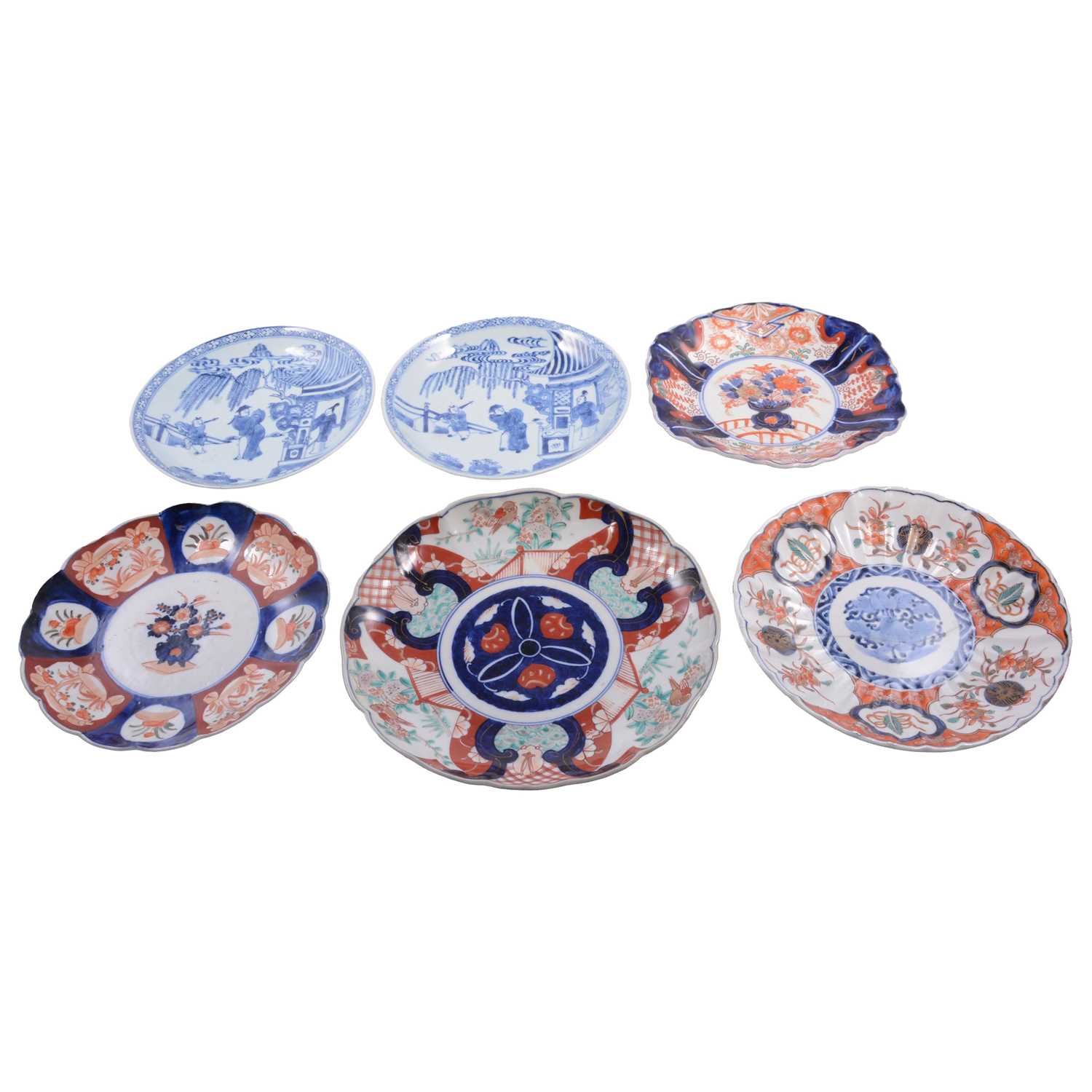 Lot 26 - Modern Chinese porcelain charger and Imari plates
