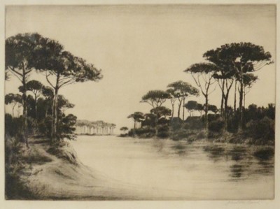 Lot 288 - Johnston Baird, Near Ravenna, and three etchings