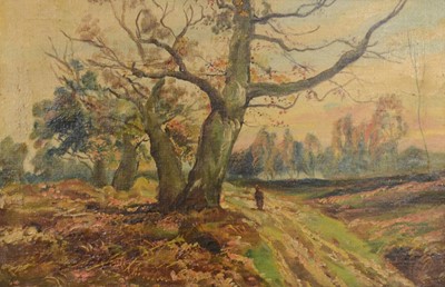 Lot 291 - English School, Woodland walk, autumn, Auguste landscape
