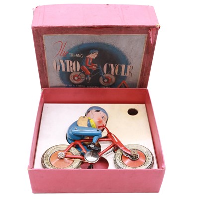 Lot 155 - Triang tinplate Gyro Cycle, boxed