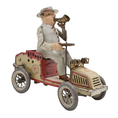 Lot 307 - Marke Lehmann tinplate clockwork 'TUT TUT' automobile