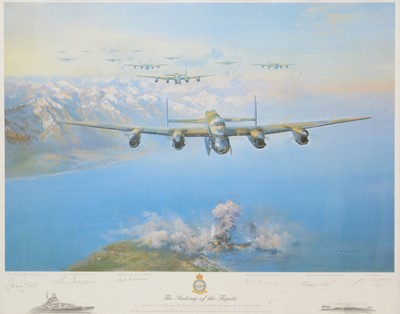 Lot 324 - Frank Wootton, Sinking of Tirpitz, limited...