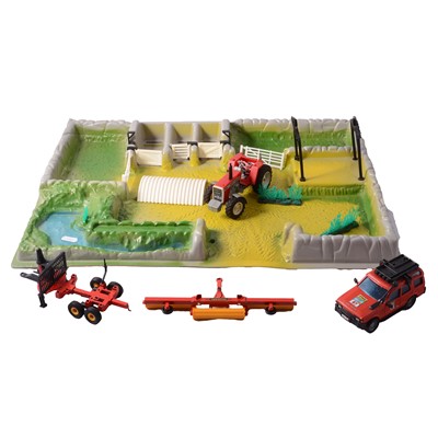 Lot 341 - Large collection of Britains farming vehicles, figures, and layouts