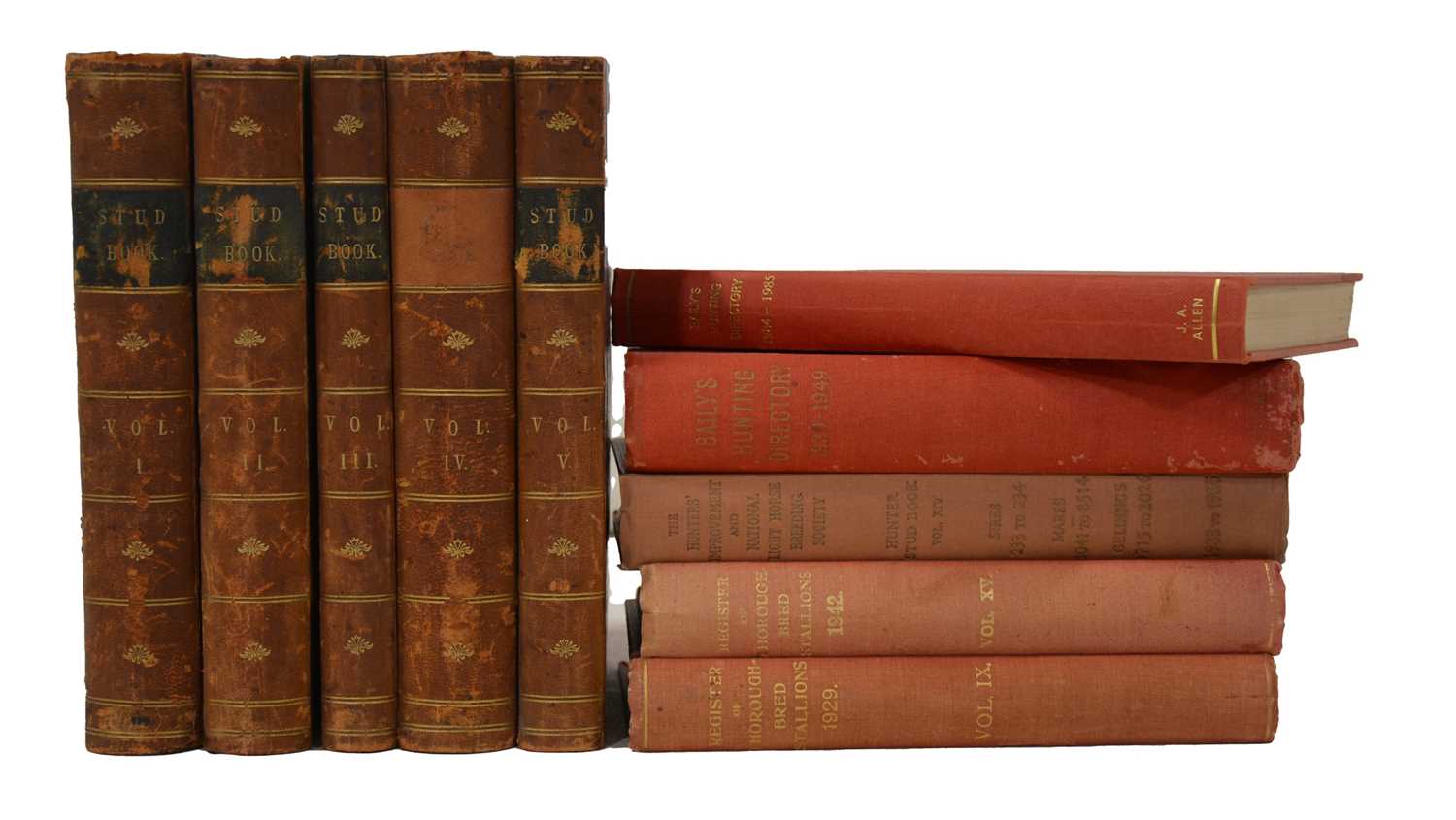 Lot 182 - Collection of Stud Books, Bailey's Directory, etc.