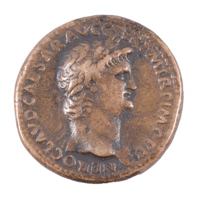 Lot 209 - Two silver denarius, and two Roman sestertius.
