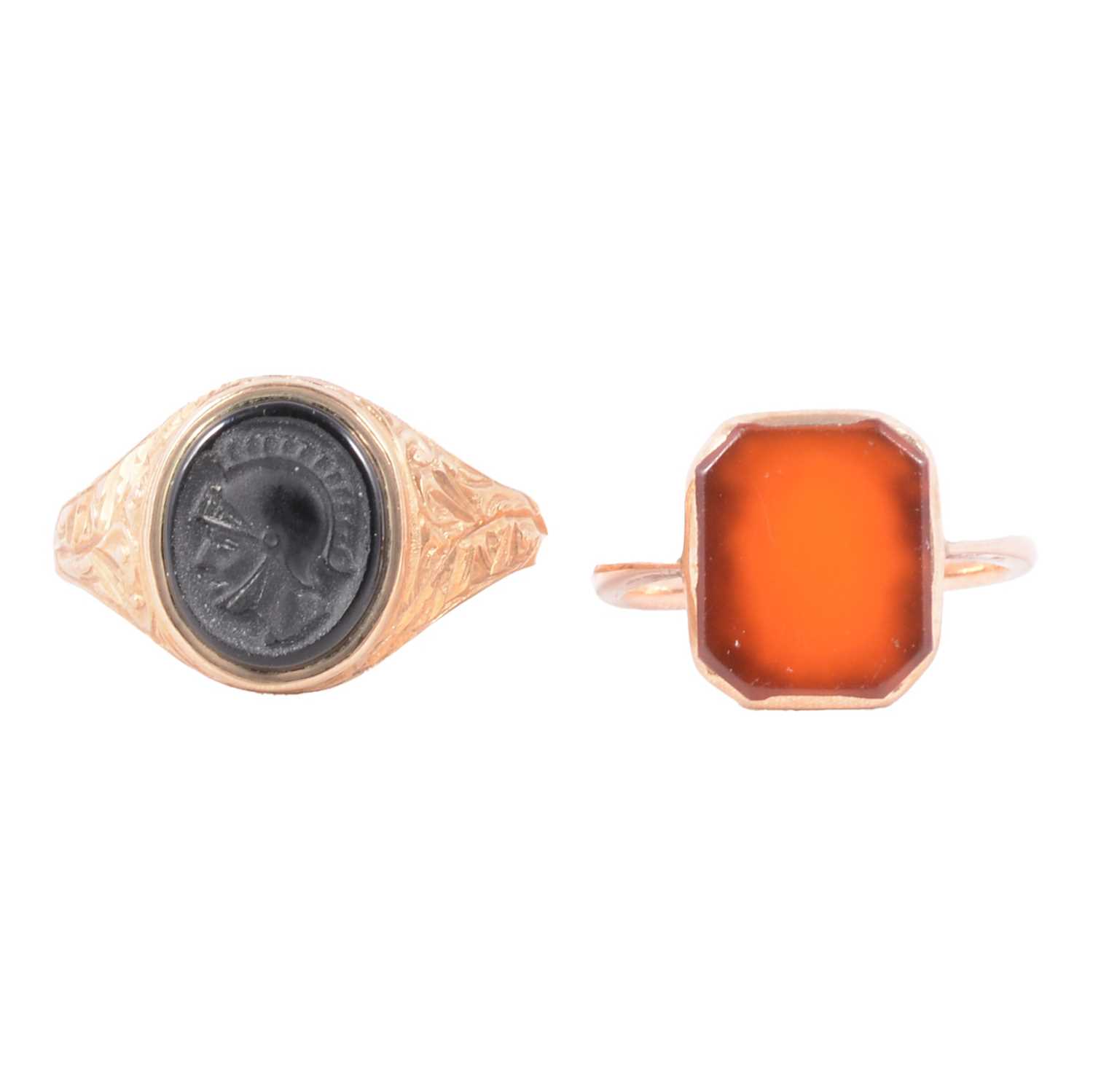 Lot 124 - Two signet rings.