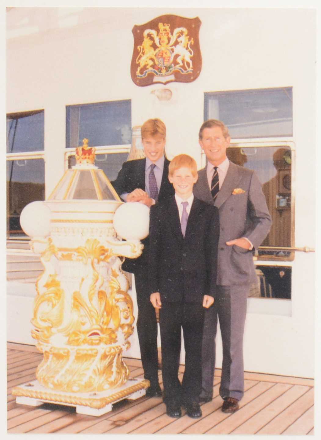Lot 43 - Royal interest; King Charles III then HRH Prince Charles signed Christmas card