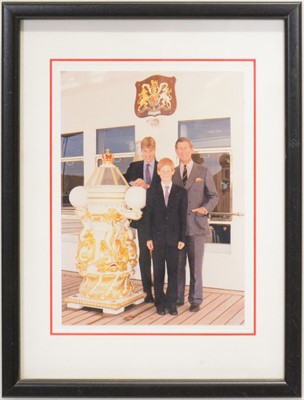 Lot 43 - Royal interest; King Charles III then HRH Prince Charles signed Christmas card
