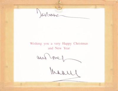 Lot 47 - Royal interest; King Charles III then HRH Prince Charles signed Christmas card