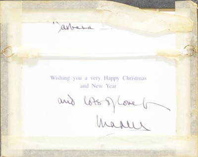 Lot 48 - Royal interest; King Charles III then HRH Prince Charles signed Christmas card
