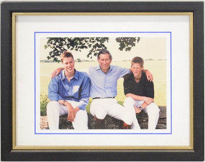 Lot 48 - Royal interest; King Charles III then HRH Prince Charles signed Christmas card