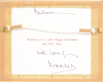 Lot 49 - Royal interest; King Charles III then HRH Prince Charles signed Christmas card
