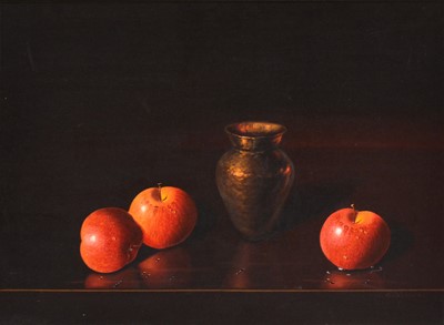 Lot 394 - Luciani Guarnieri, Still life of fruit and a vase