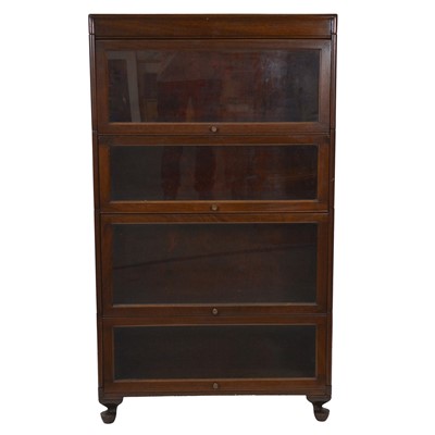 Lot 398 - Mahogany sectional bookcase