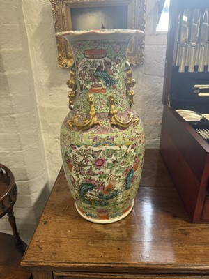 Lot 24 - Cantonese polychrome vase
