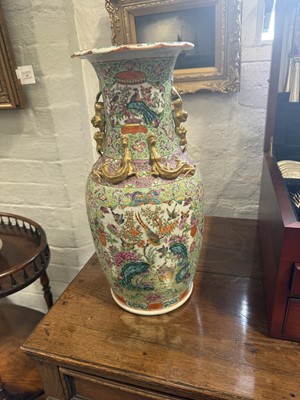 Lot 24 - Cantonese polychrome vase