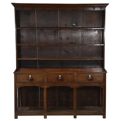 Lot 421 - Joined oak dresser, late 18th Century