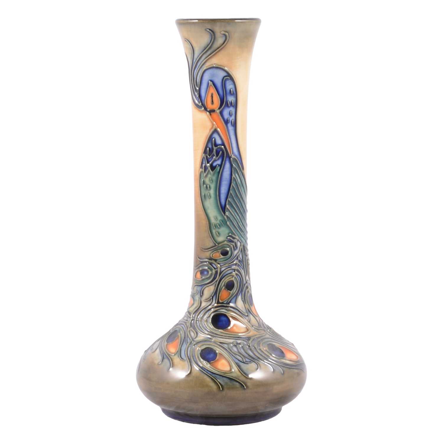Lot 61 - Moorcroft Pottery, a 'Phoenix' pattern vase by Rachel Bishop