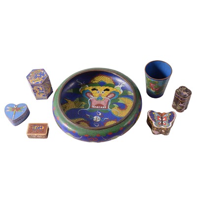 Lot 57 - Small collection of Chinese cloisonne