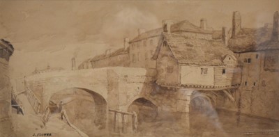 Lot 310 - John Flower, The Old West Bridge.