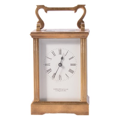 Lot 84 - French brass cased carriage clock