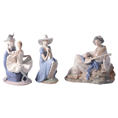 Lot 45 - Seven large Nao porcelain figures and groups