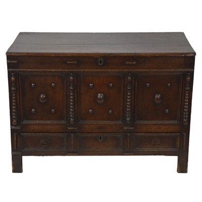 Lot 365 - Joined oak coffer