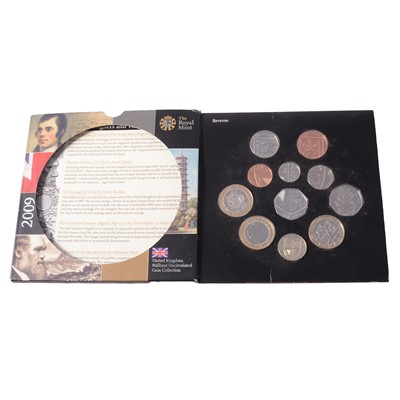 Lot 189 - 2009 United Kingdom Brilliant Uncirculated Coin Collection.