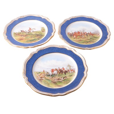 Lot 69 - Spode hunting plates