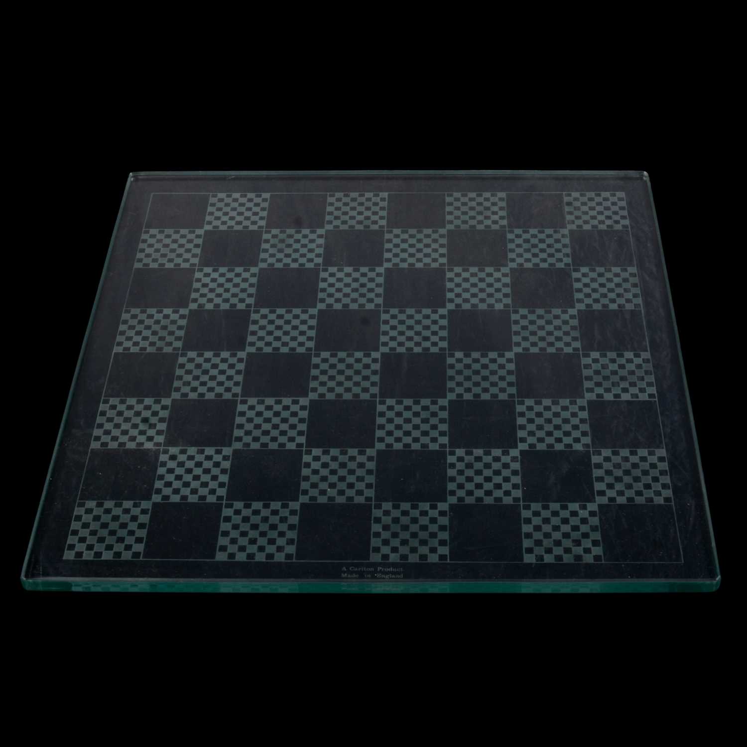 Lot 89 - Chess; glass chess set with glass board, etc.