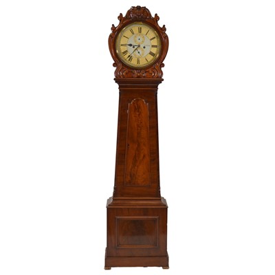 Lot 368 - Scottish mahogany longcase clock, George Stromier, Glasgow & Airdrie