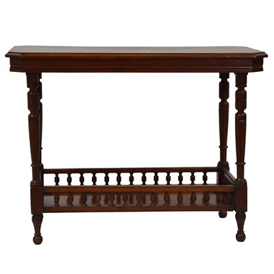 Lot 379 - Late Victorian walnut two-tier table