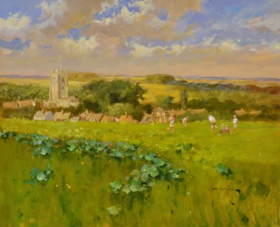 Lot 321 - John Hastings, Cricket on The Meadow, Newport, Essex