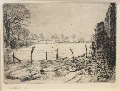 Lot 310 - Ernest Blailkley, four etchings