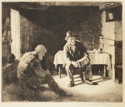 Lot 304 - Four etchings including George Clausen and others
