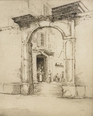 Lot 305 - Eight etchings, including J A K Duff