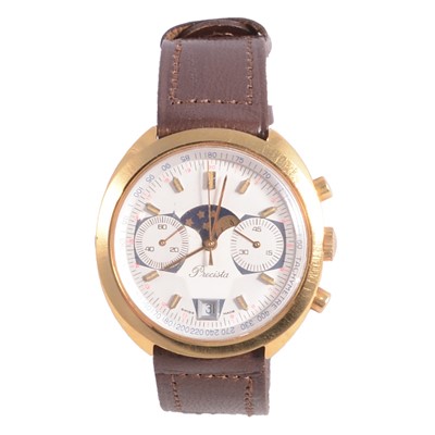 Lot 1182 - Precista - a gold plated wristwatch
