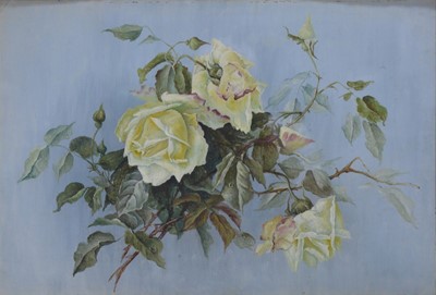 Lot 326 - N Parkes, Still life of flowers, another oil and a print