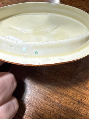 Lot 10 - Clarice Cliff, Umbrellas, a biscuit barrel