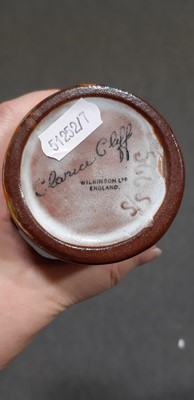 Lot 11 - Clarice Cliff, an unusual spill vase, shape 566