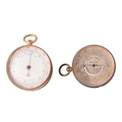 Lot 183 - Two pocket barometers