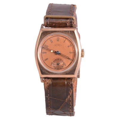 Lot 1190 - Trebex - a 9ct gold cased wristwatch